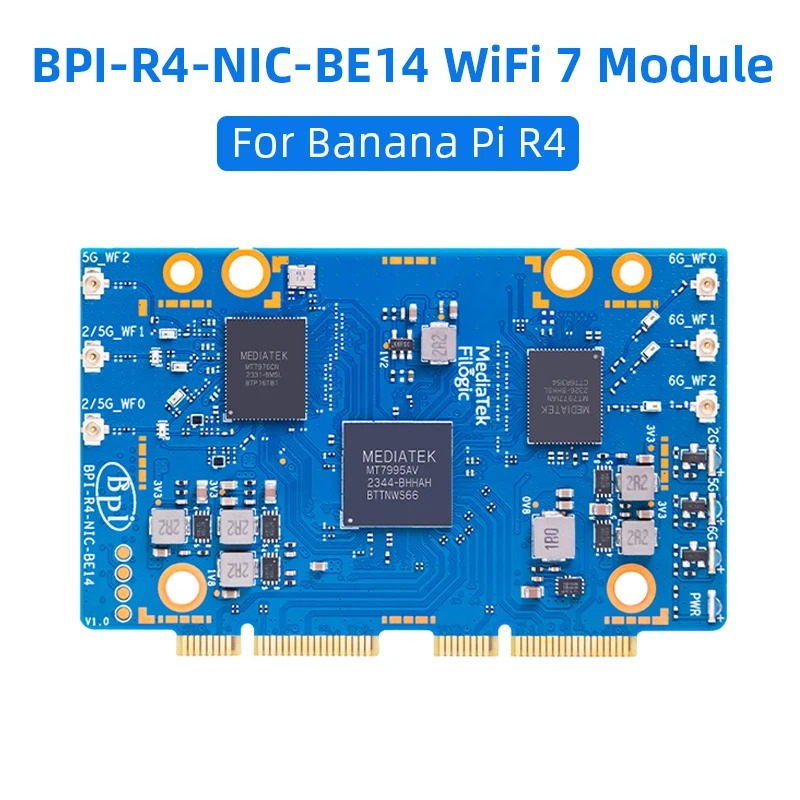 Bananapi Bpi R4 Wifi 7 - BPI-R4 BPI-R4-NIC-BE14 Modulo WiFi 7 con